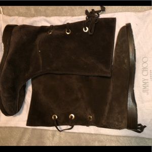 Jimmy Choo Fur Flat Boots